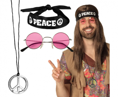 Aksessuaaride komplekt "Hippie peace"