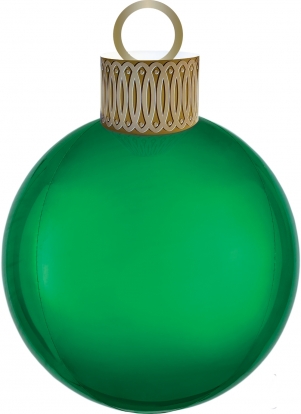  Fooliumi õhupall "Jõulupuu mänguasi", roheline
