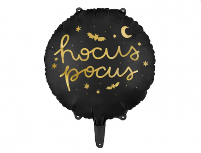 Fooliumist õhupall „Hocus Pocus“, must (45 cm)