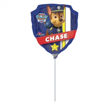 Fooliumist õhupall pulgaga "Paw Patrol Chase" (20x22 cm)