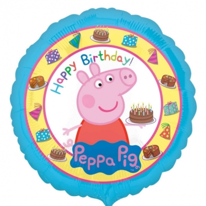 Fooliumist õhupall "Peppa Pig" palju õnne 43 cm