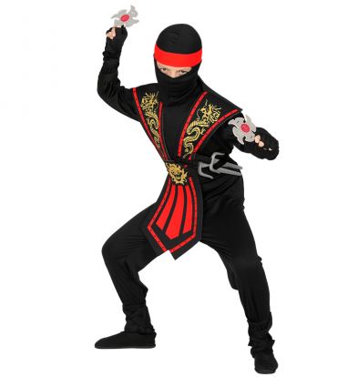 Kostüüm koos aksessuaaridega „Ninja“ (140 cm)