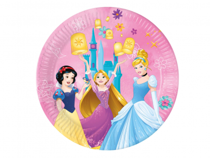  Taldrikud "Disney printsess" (8 tk./23 cm)