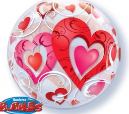 Õhupall "Punased südamed" (22" 56cm.) 1